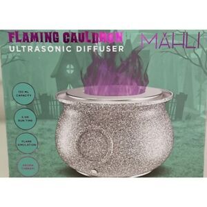 Mahli Flaming Cauldron Aroma Diffuser Sparkles Purple Flame Viral Tik Tok NEW